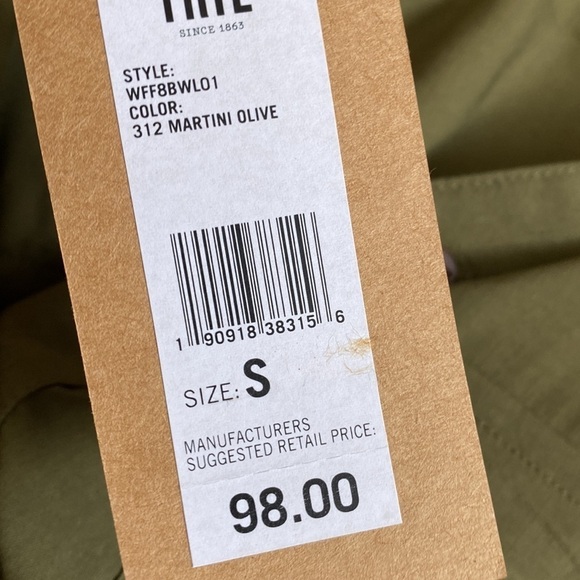 Frye Addie Western olive green button down top NWT - Picture 6 of 8